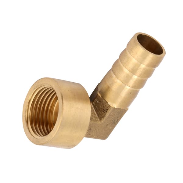 G1/2 Naarasäikeinen Messinki Kyynärpää Letkun Piikki Liitäntäliitin Sovitin (14mm)