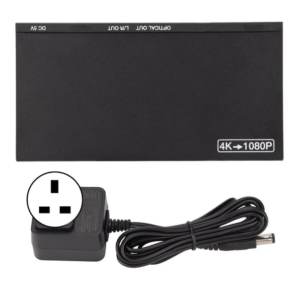 HDV‑B12SA HD Multimedia Interface Splitter 4K vid 60hz HD Multimedia Interface Video Splitter 100‑240V UK-kontakt