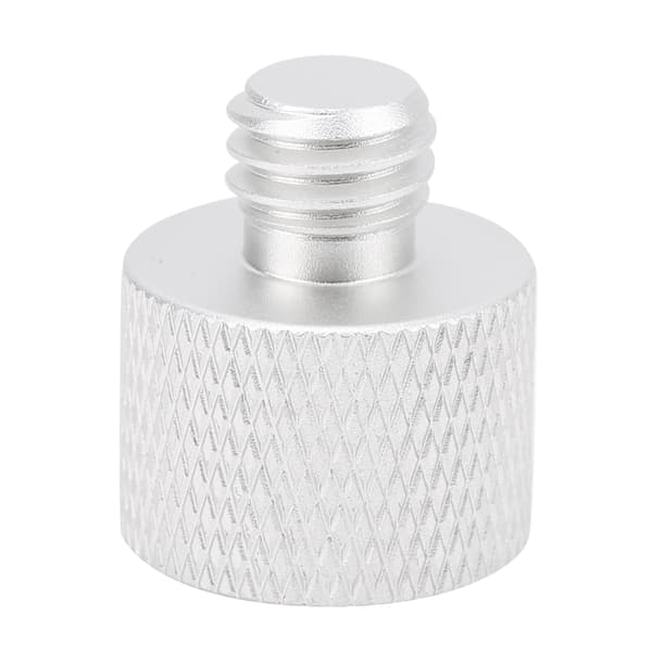Mikrofonstativadapter 5/8 tommer hun til 3/8 tommer han skrugjengeadapter for mikrofonstativfeste Sølv