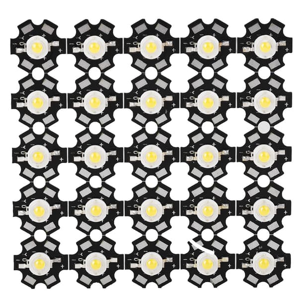 25 stk. Høj Lysstyrke Integreret Chip Lys Kilde LED Perle Spotlight Pære Hvid 6000-6500K