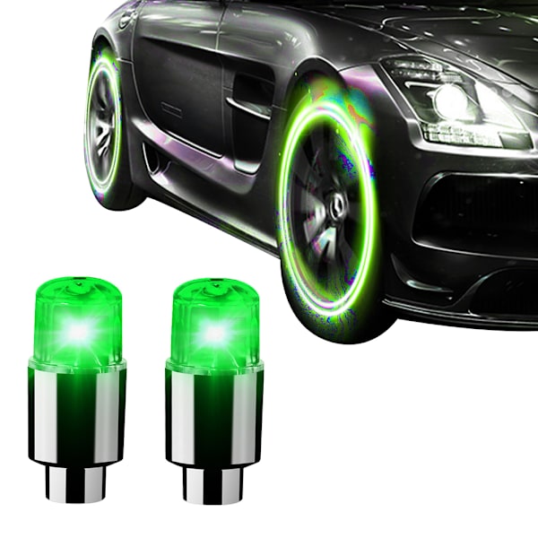2 kpl pyörän valot auto pyörän rengas venttiili pöly valo puhui vilkkuvalot auto kuorma-auto SUV moottoripyörät pyörä