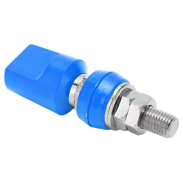 Terminal Multipurpose 4mm Messing Fladt Dæksel M8 100A Højstrøms Terminalblok med JackBlue