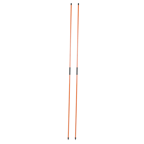 Fiberglass Golf Alignment Sticks 2 Seksjoner Foldable Golf Direction Indicator Rod AidOrange