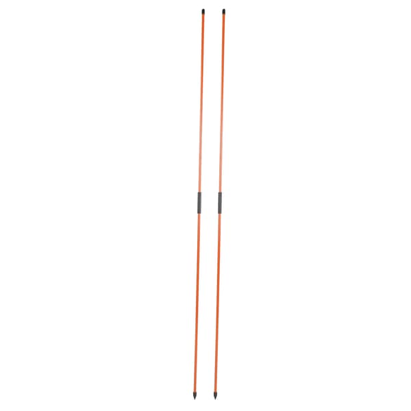 Glasfiber Golf Alignment Sticks 2 sektioner Foldbar Golf Retningsindikator Stang Hjælp Orange