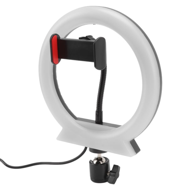 LED-sirkellys justerbart USB-lading RGB Live Fill Light med panorering og vippefunksjon for fotografering