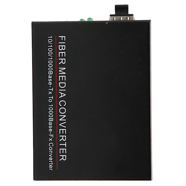 Fiber Transceiver TBC‑MC3600E‑SFP Full Duplex Half Duplex Gigabit Fiber Optic Router med plugg för strömförsörjning 100‑240VUK-kontakt