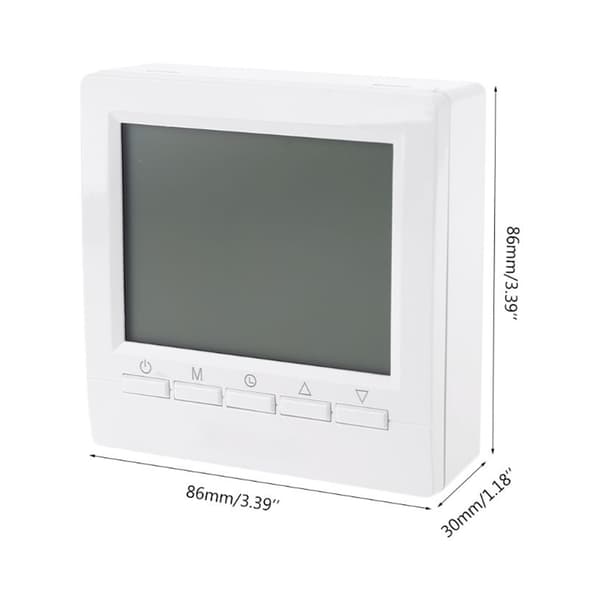 Elektronisk digital termostat med LCD-display väggmonterad smart termostat golvvärme temperaturregulator