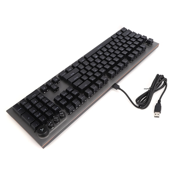 MAGICREFINER Mekanisk tangentbord NKey Rollover Ingen fördröjning 104 tangenter RGB Gaming tangentbord för dator