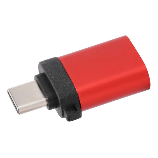 USB3.0 naaras - TypeC-sovitinmuunnin lataustietojen OTG-joustopää ilman ketjua (punainen)