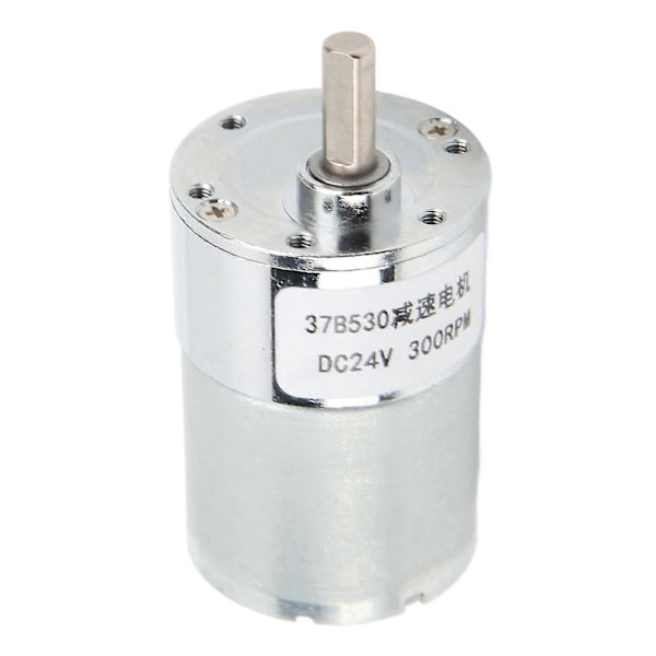 DC Reduktionsmotor 37B530 300RPM Aluminiumlegering DC Växelmotor kompatibel med Hemautomation DC24V