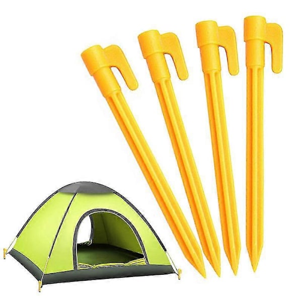 4 stk./sæt Teltpløkker Udendørs Rejse Strandmåtte Camping Telt Faste Pløkker Telttilbehør Faste Søm Holdbare 14 cm X 2 cm
