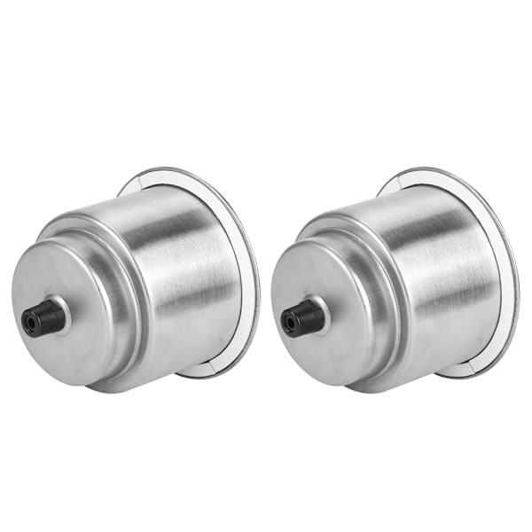 2 Styck Silver Rostfritt Stål Dryckesställ Flaskhållare Cup Stand Båttillbehör
