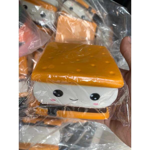 Stor Langsomt stigende Squishy Kawaii Smore Vaffelkage Pizza Kaffe Kop Anti-stress legetøj