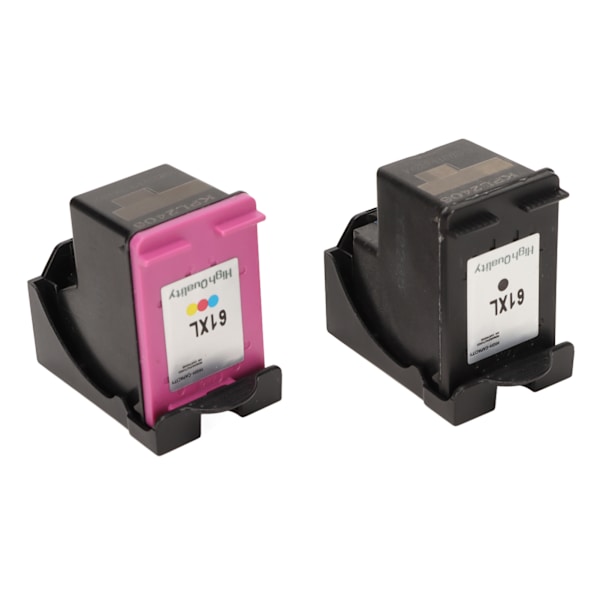 2 stk fargede svarte 61XL-blekkpatroner erstatning for HP for Envy 4500 for Deskjet 1000 1056 1510 1512 1010 for OfficeJet 4630