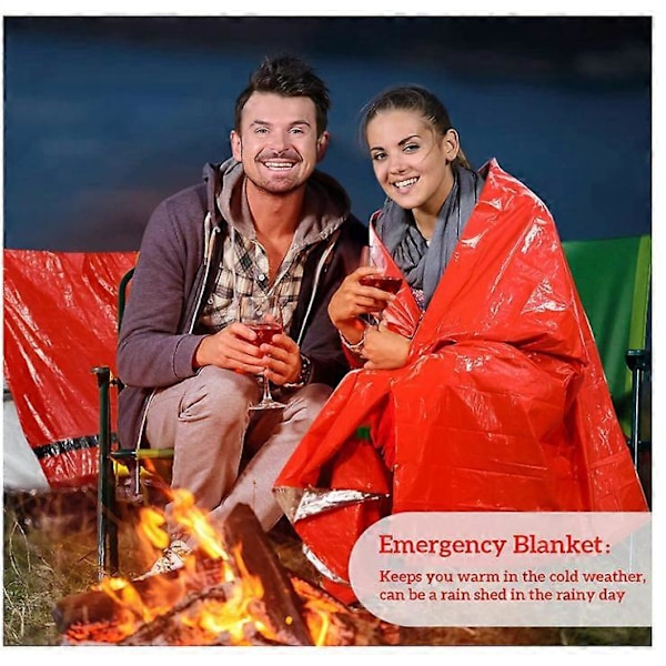 Nödsäck Survival Sovsäck Nödfilt Utomhus Camping Grön