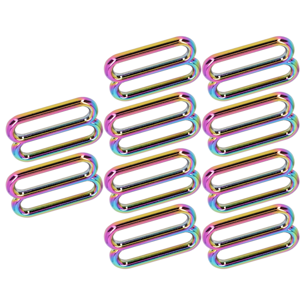 10 stk. 8-formet spænde i forskellige størrelser - Metal - Enkel betjening - Fint håndværk - Justerbar spænde 32 mm/1,3 tommer