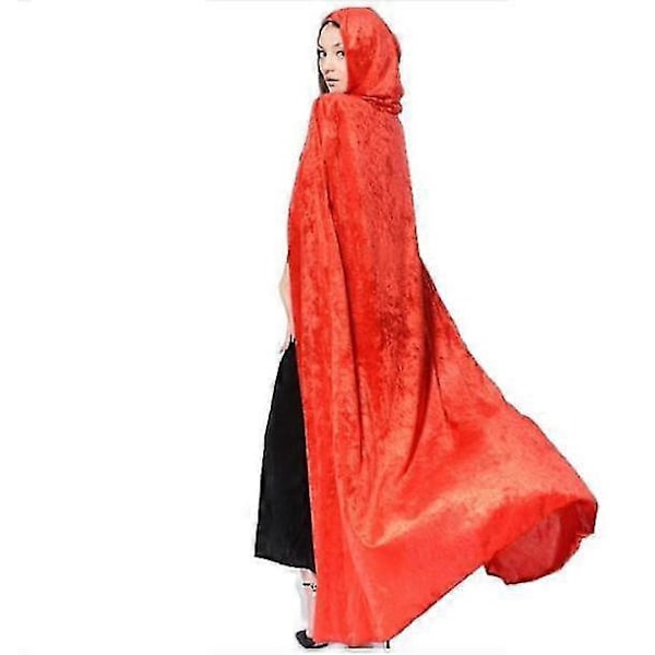Halloween Flerfarvet Hætteklædt Kappe Død Vampyr Heks Karneval Halloween Teenage Heksekostume
