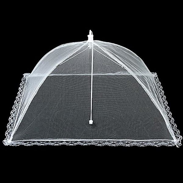(6-pakning) Store og høye 17x17 Pop-Up Mesh Matbeskyttere Telt Paraply for utendørs bruk, Skjermtelt, Fester Piknik, Grillmat, Gjenbrukbar og Sammenleggbar Mat T