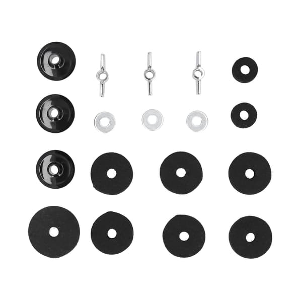 18PCS Cymbal Ersättning med Basvingmutterbricka för Trumset Hårdvarutillbehör