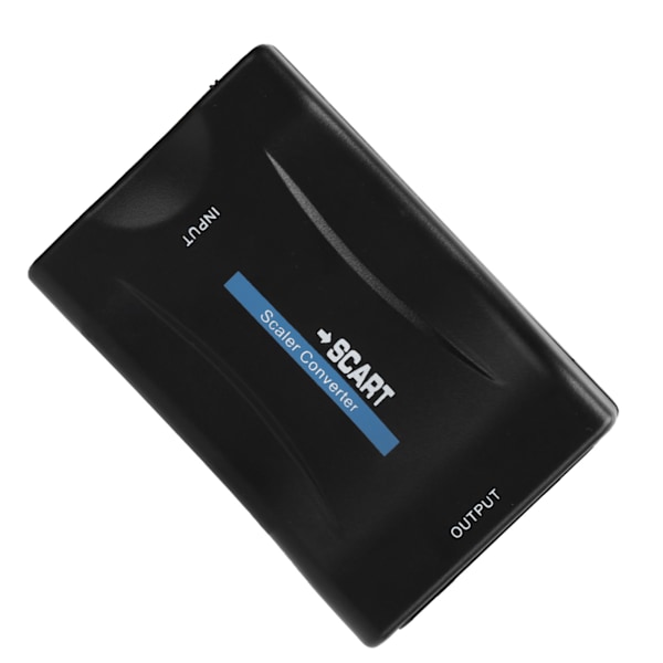 Högdefinitions-multimedia-gränssnitt till SCART-omvandlare Mobil MHL-signal EU-kontakt 100-240V Svart