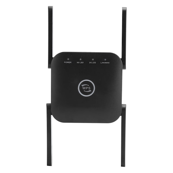 Langaton Wifi-toistin Signaalinvahvistin Kantamanlaajennin Tietokoneen tarvikkeet AC 110-240V Musta EU-pistoke