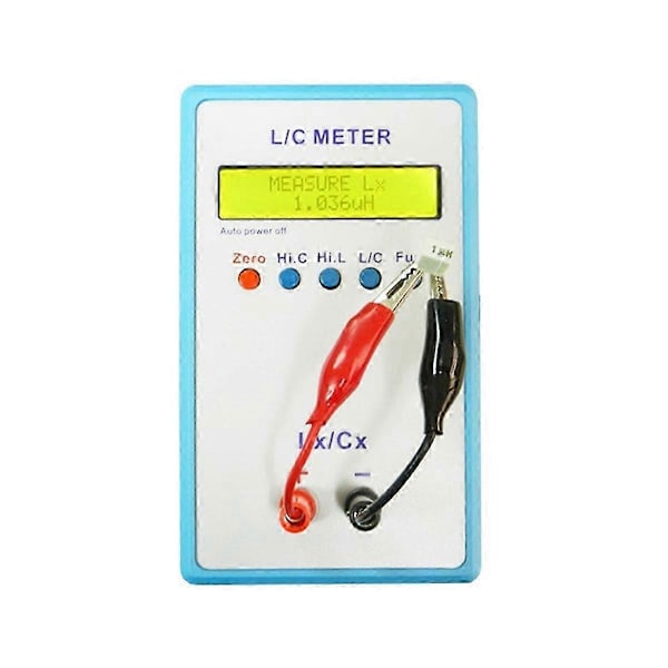 LC-200A Kannettava Induktanssi- ja Kapasitanssimittari Digitaalinen LCD Kapasitanssi Induktanssimittari LC-mittari 1PF-100MF 1UH