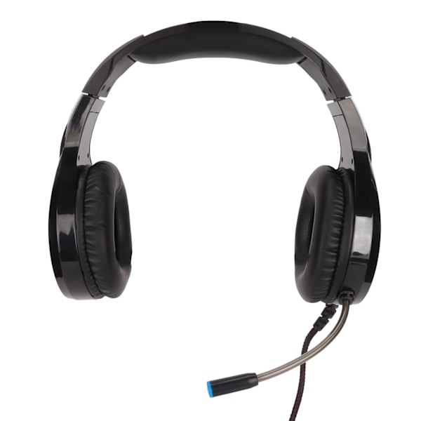 Spillhodesett med støydemping, stereo, myke øreputer, over-ear, USB-kablet hodetelefon med mikrofon, LED-lys for PS5 PC