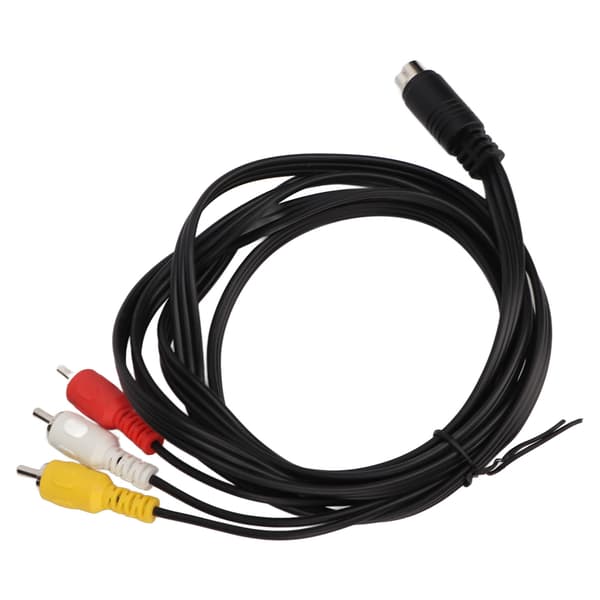 Mini DIN 10-ben til 3 RCA-kabel Han til Han Klart Signal Videoadapterkabel til TV-skærm Projektor 1,8 m