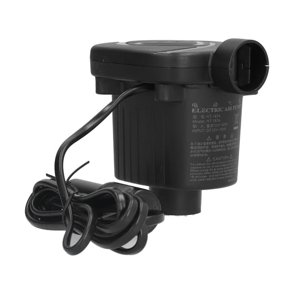 Luftpump DC12V 50W 2 Funktionella Munstycken Lättviktig Inflatorpump för Gummibåt