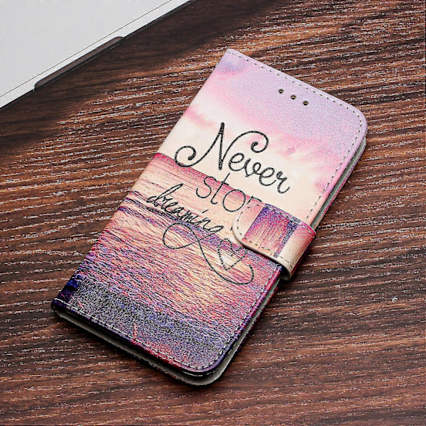 Kompatibel med Samsung Galaxy A33 5g Djur Blommor Målningsmönster Plånboksfodral med Kortfack Zekai C3