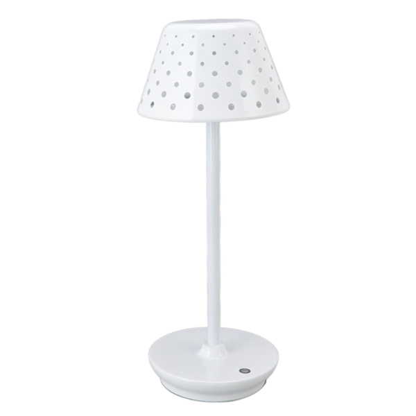 LED-skrivbordslampa retro enkel sladdlös design steglös dimning touch bordslampa för sovrum barer restauranger vit