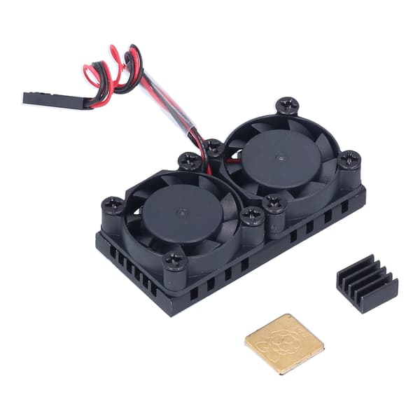 Kylfläktar för Raspberry Pi kylfläns kylare ABS lågt ljud för 3B 3B+ 4 4B