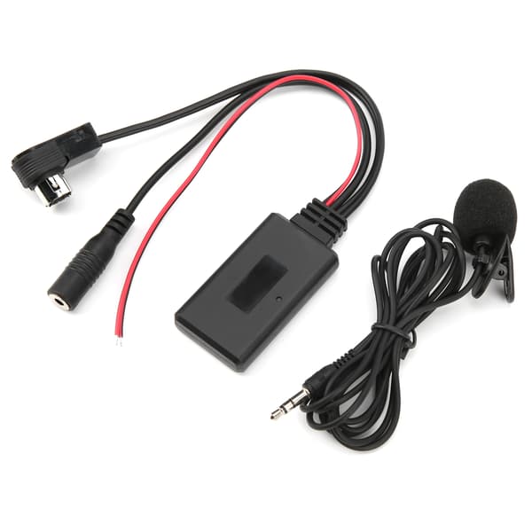 Bluetooth 5.0 AUX-kabeladapter med mikrofon handsfree passande för Alpine CDA-9857 CDA-9886 CDA-117