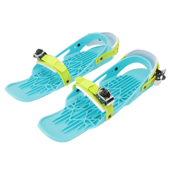 Mini Ski Skates Skating Ski til at fastgøre til skistøvler til voksne Justerbare skistøvler til udendørs skiløb One Size Farve