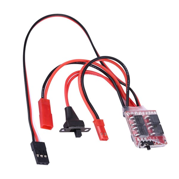 20A Børstet ESC Elektronisk Hastighetskontroller Med Bremse for RC Bil / Båt