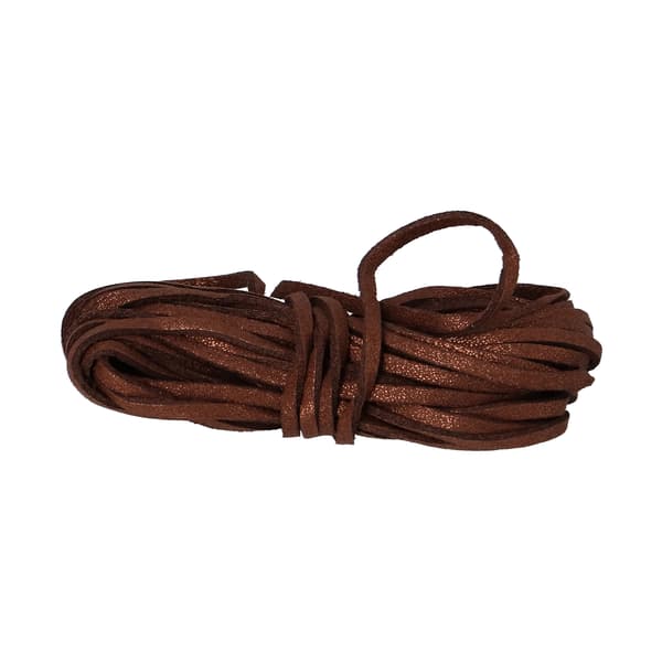 Sammetrep dubbelsidig glittrande nylon för DIY-halsband och armband 5 meter (brun)