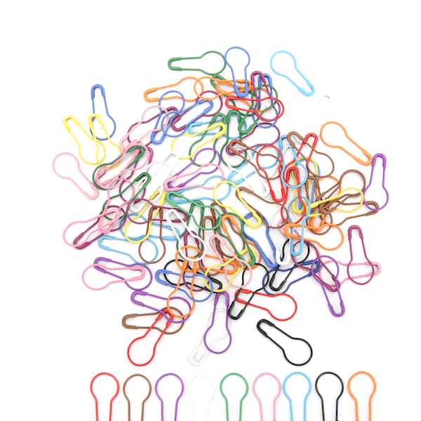Sikkerhetsnåler Husholdning for Håndverk Søm Klær Festing Avslutning Quilter Smykkefremstilling 100 stk Farge Calabash Form