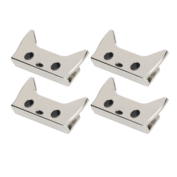 4 st metallspännen midjeband tecknad mönster DIY läder bagage dekoration med skruvSilver B01-51-52056