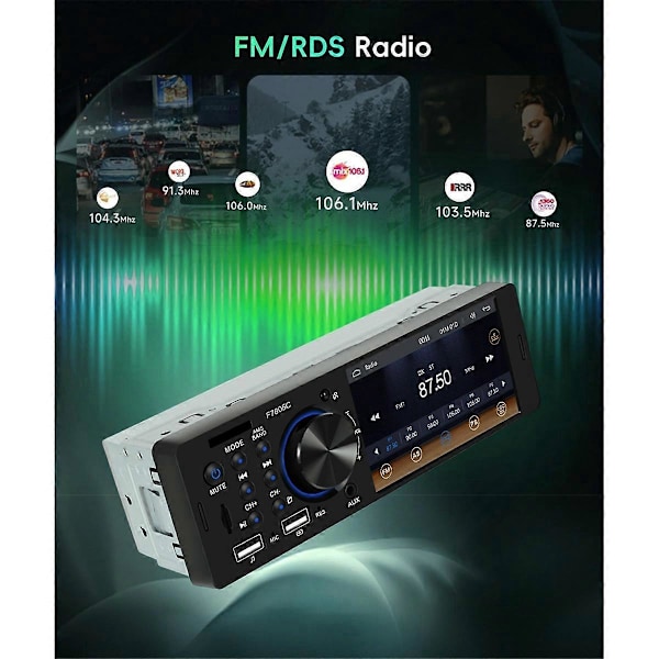 Bil Stereo Single Din 4 Tommer Touch Screen MP5 Afspiller