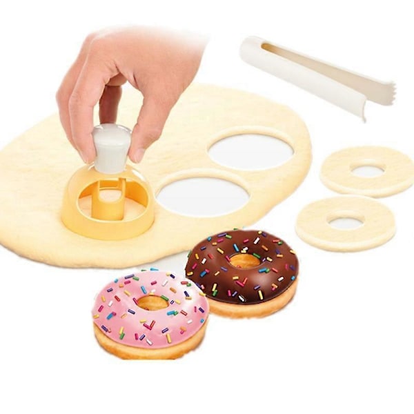 Kreativ DIY Donutform Donuts Kjøkkenkutter Desserter Brødkutter Maker Kakedekorasjonsverktøy Kjøkken Baking