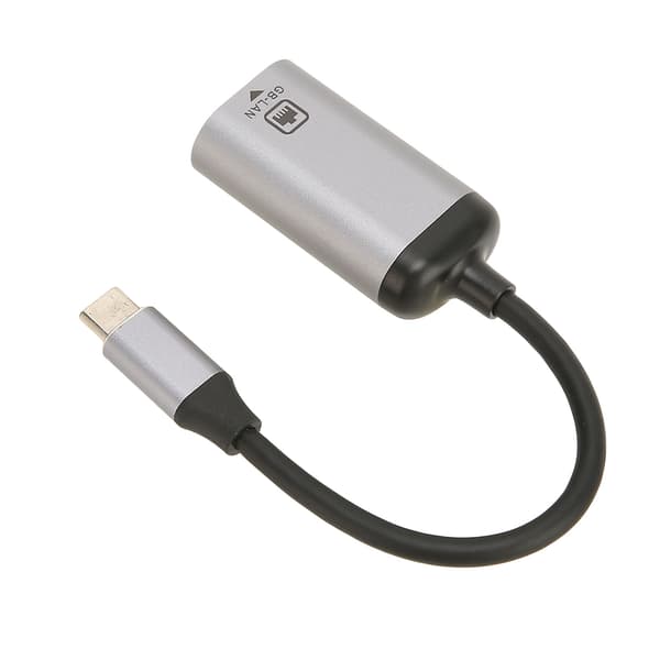 USB C til RJ45-adapter 1000 Mbps højhastigheds Plug and Play metalskal LAN til USB C-adapter til bærbar computer tablet telefon