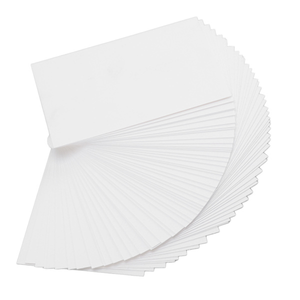 50 st vita kartongpapper 15x10cm Multi Purpose Hand Made Kartong för bröllopsinbjudningar visitkort gratulationskort