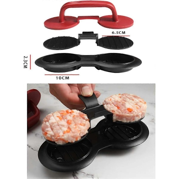 Hamburgare Köttpress Med Non-Stick Köksbakverktyg