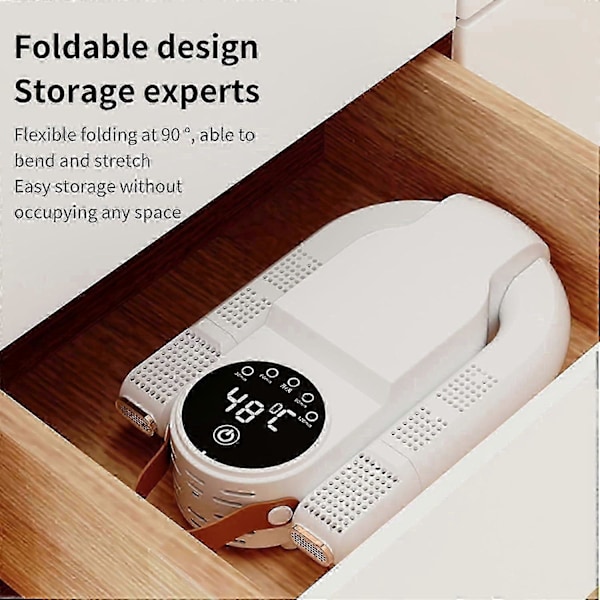 Skotork, 55C-60C Skovärmare Elektrisk UV Sko Handske Portabel Tork 150W Dry Sure Skotork Multifunktionell Skokompis 360 Värmespridning Tele