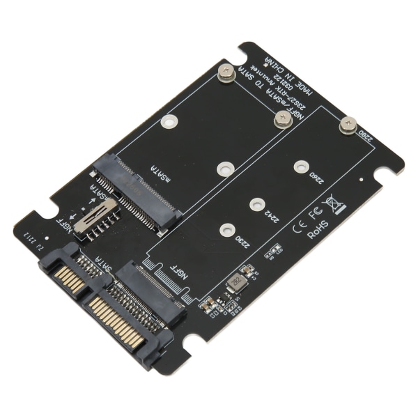 SSD Adapter Card Dual Bay MSATA M.2 NGFF till SATA 3.0 SSD Converter Adapter Riser Card