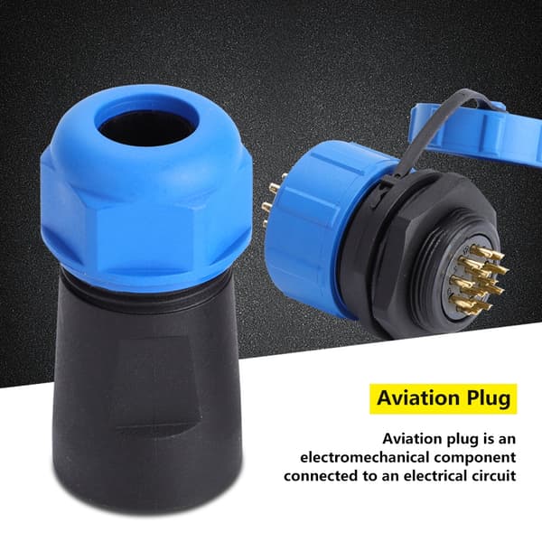 IP68 SP21 9-pin vanntett plast luftfartspluggkontakt (12-pin)