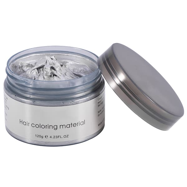 120g Unisex Engangs Hårfarve Mudder Frisørcreme Hårstyling Farvevoks (Grå)