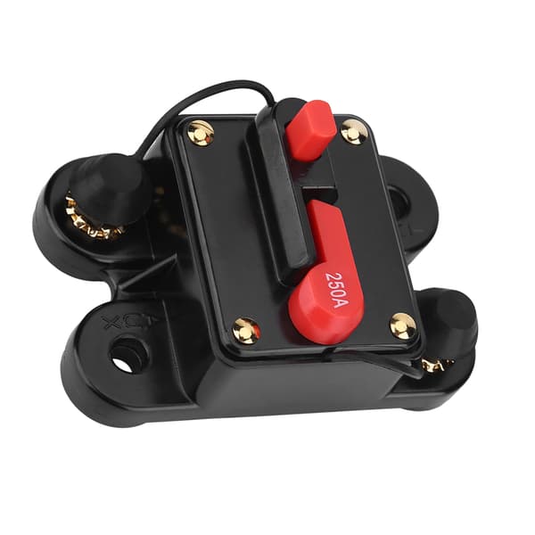 DC12V afbryder til bil, marinebåd, cykelstereo, lydnulstillingssikring 250A