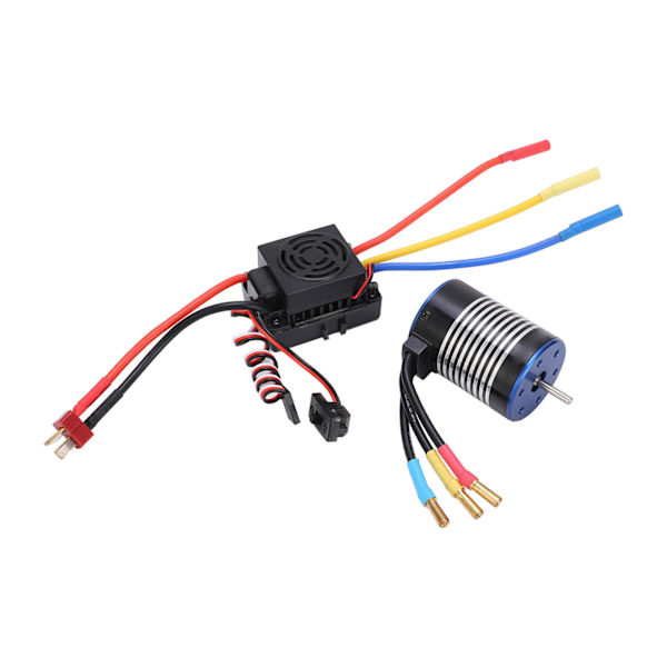 3650 4300KV børsteløs motor uden sensor med 60A vandtæt ESC kombosæt til 1/10 RC bil