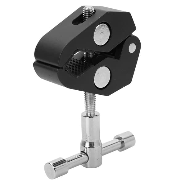 Slitesterk stor krabbeklemme i aluminiumslegering for DSLR-kameramonitor blitslys